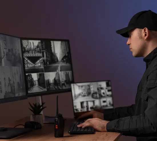 Santa Cruz, CA — Security Cameras 2 portrait male security guard with uniform - Security Camera Santa Cruz